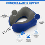 W.S. Sells Travel Neck Pillows for Airplanes - Pure Memory Foam with Ergonomic Design